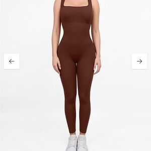 The Shapewear Jumpsuit Seamless Square Neck One Piece Sport